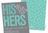 His and Hers Bridal Shower Invitations His & Hers Couples Shower