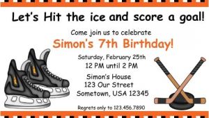 Hockey Birthday Party Invitations Templates Free Hockey Birthday Invitations Ideas – Bagvania Free