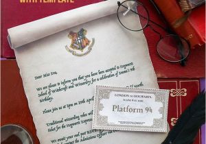 Hogwarts Birthday Invitation Template Harry Potter Party Invitation Template Hogwarts