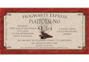 Hogwarts Birthday Invitation Template Hogwarts Harry Potter Birthday Invitation Printable