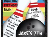 Holiday Bowling Party Invitations Bowling Birthday Party Invitations for Boys Strike Out