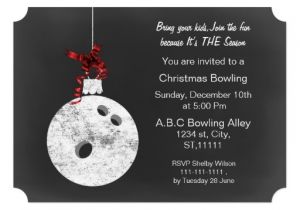 Holiday Bowling Party Invitations Bowling Christmas Cards Bowling Christmas Card Templates