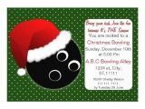 Holiday Bowling Party Invitations Red Green Christmas Bowling Invitations Zazzle