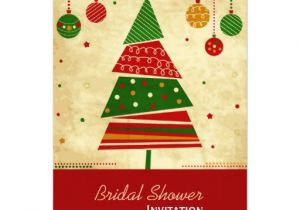 Holiday Bridal Shower Invitations Vintage Style Holiday Bridal Shower Invitation 5 Quot X 7
