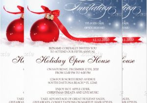 Holiday Open House Party Invitations Christmas 22 Open House Invitation Templates Free Sample Example
