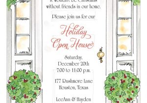 Holiday Open House Party Invitations Christmas Holiday Open House Invitations Polka Dot Design