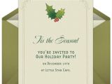 Holiday Party Invitation Etiquette Use Online Invitations for Busy Holiday Season