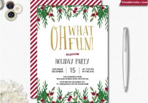 Holiday Party Invitation Pictures Gold Foil Holiday Party Invitation Christmas Invitation