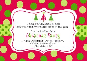 Holiday Party Invitation Template Christmas Party Invitations
