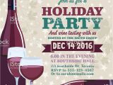 Holiday Wine Tasting Party Invitations Holiday Party Invitation Template with Wine Tasting Stock