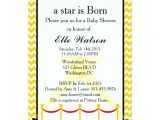 Hollywood Baby Shower Invitations A Star is Born Hollywood Baby Shower Invitation