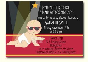 Hollywood Baby Shower Invitations Hollywood Baby Shower Invitation Celebrity Babies Little