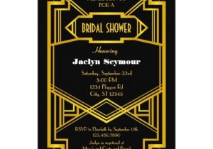 Hollywood Bridal Shower Invitations 1920s Hollywood Style Bridal Shower Invitation Zazzle