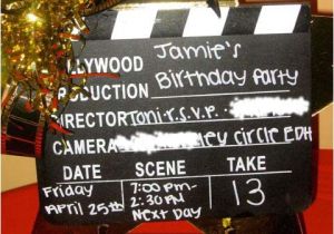 Hollywood theme Party Invites Hollywood Clapboard Birthday Invitation Design Dazzle
