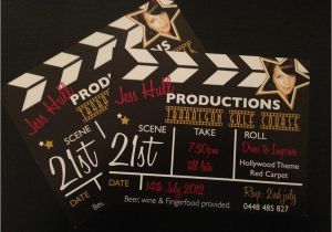 Hollywood theme Party Invites Hollywood Invitations Designs by Brea