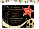 Hollywood theme Party Invites Hollywood Party Invitations Hollywood Party Invitations