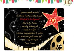 Hollywood theme Party Invites Hollywood Party Invitations Hollywood Party Invitations