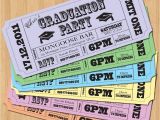 Homemade Graduation Party Invitations Ideas Graduation Party Invitations Vintage Ticket Style Diy