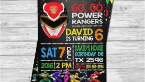 Homemade Power Ranger Birthday Invitations 17 Best Ideas About Power Ranger Birthday On Pinterest