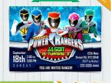 Homemade Power Ranger Birthday Invitations Power Rangers Invitation Power Rangers Dino Charge by