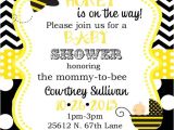 Honey Bee Baby Shower Invites Bumble Bee Baby Shower Invitations Digital or Printable File
