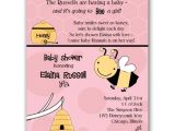Honey Bee Baby Shower Invites Honey Bee Girl Baby Shower Invitations
