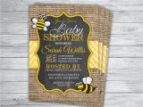 Honey Bee Bridal Shower Invitations Bee Honey Bumble Any event Baby Shower Invitations Printed