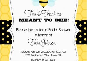 Honey Bee Bridal Shower Invitations Bumble Bee Wedding Shower Ideas Baby Shower Decoration Ideas