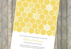 Honey Bee Bridal Shower Invitations Honey B Baby Shower Invitation Bee themed Shower Digital