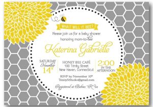 Honey Bee Bridal Shower Invitations Honey Bee Invitation Baby or Bridal Shower Sip by