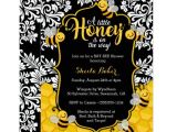 Honey Bee Bridal Shower Invitations Little Honey Bee themed Baby Shower Invitation