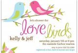Honeymoon Bridal Shower Invitation Wording Love Birds Bridal Shower Invitations Shower Ideas