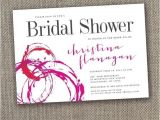 Honeymoon themed Bridal Shower Invitations Wine themed Bridal Shower Invitations Template