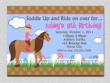 Horse Birthday Invitation Template Free Printable Horse Birthday Invitations Printable