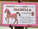 Horse Birthday Invitation Template Items Similar to Pony Birthday Invitations Horse Birthday