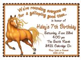 Horse Birthday Invitation Template Personalized Birthday Invitations Horse by Littlebeaneboutique