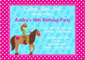 Horse Party Invitations Free Printable 4 Fancy Free Printable Horse Birthday Party Invitations