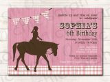 Horse Party Invitations Free Printable Birthday Invitations Free Printable Horse Birthday