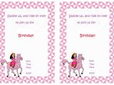 Horse Party Invitations Free Printable Horse Birthday Invitations Birthday Printable