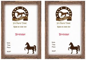 Horse Party Invitations Free Printable Horse Birthday Invitations Birthday Printable