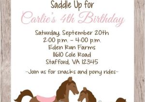 Horse themed Party Invitations 25 Best Ideas About Horse Birthday Parties On Pinterest