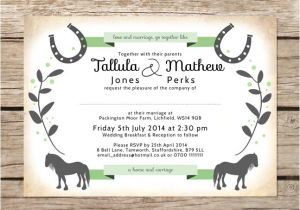Horse themed Party Invitations Horse themed Wedding Invitations Bridal Shower too