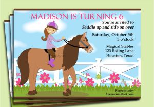 Horseback Riding Birthday Party Invitations Free Printable Horse Party Invitation
