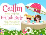 Hot Tub Party Invitation Template 10 Personalised Hot Tub Party Invitations Pool Garden