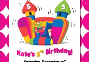House Party Invitation Template Bounce House Birthday Invitations Template Best Template