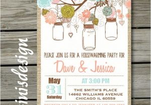 Housewarming and Baby Shower Invitations Housewarming Party We Ve Moved Invite Burlap by