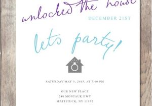 Housewarming and Engagement Party Invitations Engagement Party Invitation Housewarming Party by
