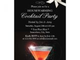 Housewarming Cocktail Party Invitations Elegant Ivory Ribbon Housewarming Cocktail Party Card Zazzle