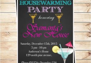 Housewarming Cocktail Party Invitations Housewarming Invitation Printable Cocktail Invitation