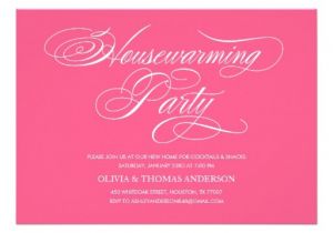 Housewarming Party Invitation Wording for Gifts Pink Housewarming Party Invitations 5 Quot X 7 Quot Invitation